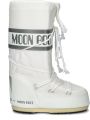 Moon boot Waterdichte witte stoffen laarzen met trekkoord Wit - Wit