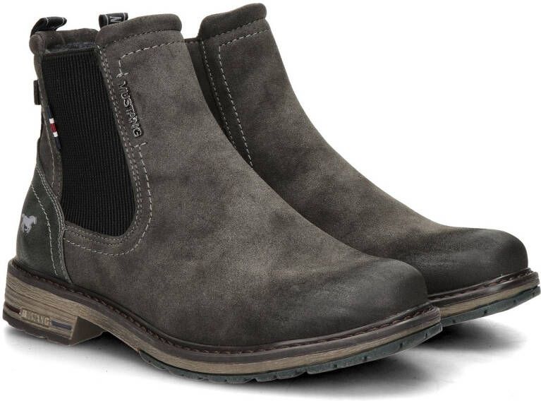 Mustang Shoes Chelsea-boots slip-on boots ankle boots block heel side stretch insert - Foto 3