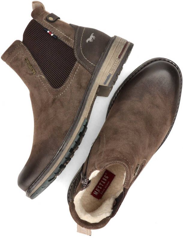 Mustang Shoes Chelsea-boots slip-on boots ankle boots block heel side stretch insert - Foto 10