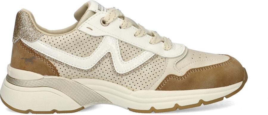 Mustang dames sneaker Beige wit