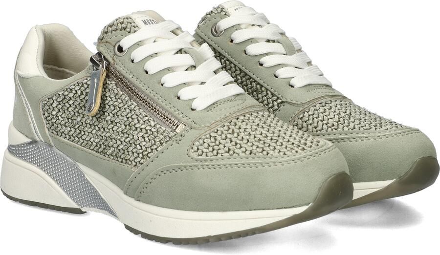Mustang Mintgroene Geweven Sneaker Green Dames - Foto 5