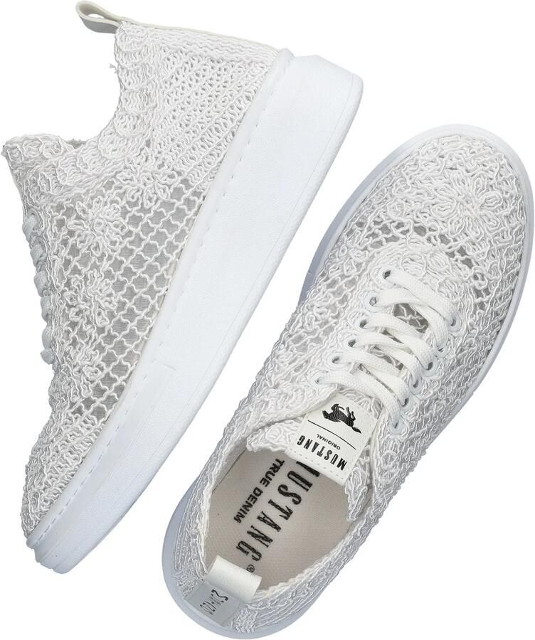 Mustang Shoes Sneakers plateausneaker veterschoen met sleehak - Foto 7
