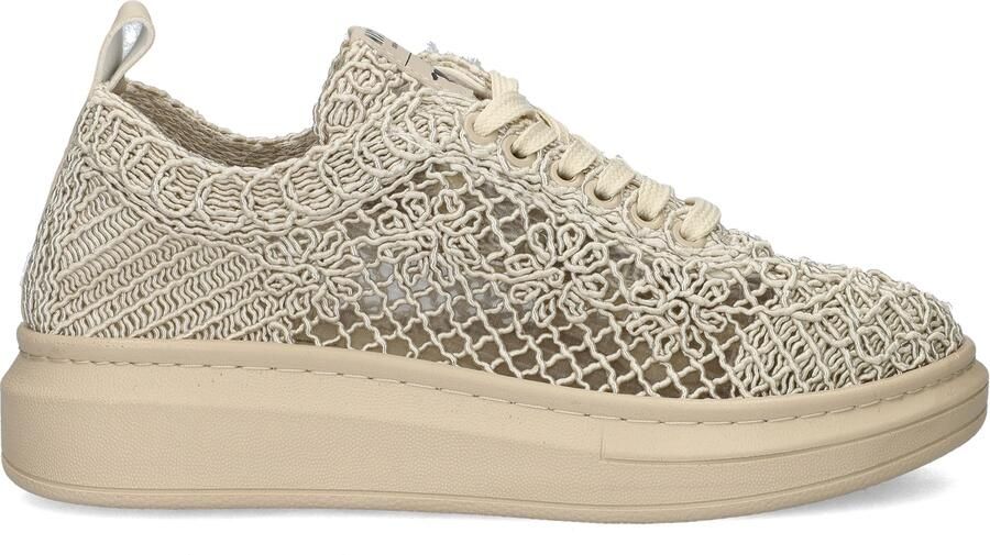 Mustang Shoes Sneakers plateausneaker veterschoen met sleehak - Foto 4