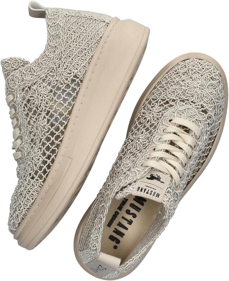 Mustang Shoes Sneakers plateausneaker veterschoen met sleehak - Foto 5