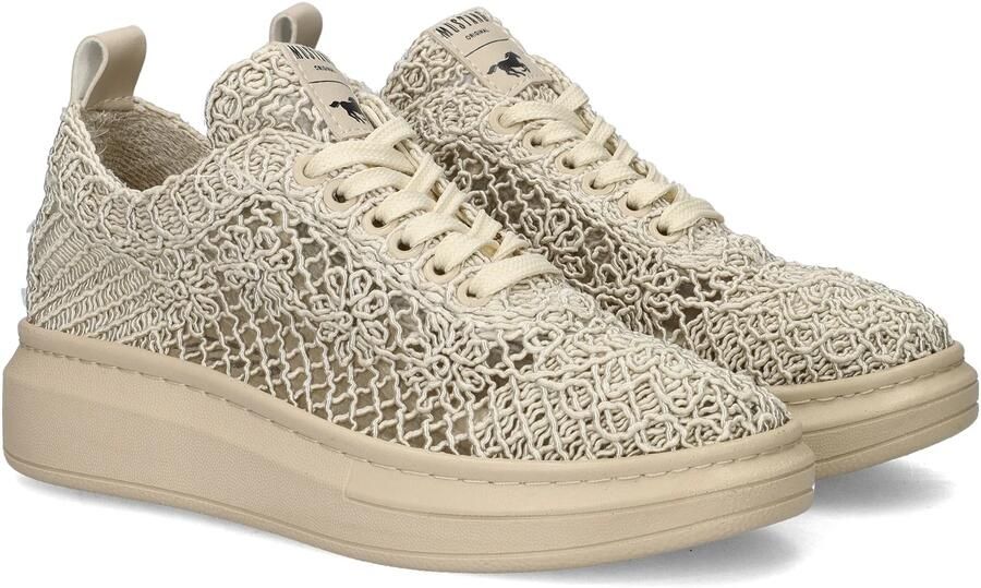 Mustang Shoes Sneakers plateausneaker veterschoen met sleehak - Foto 6