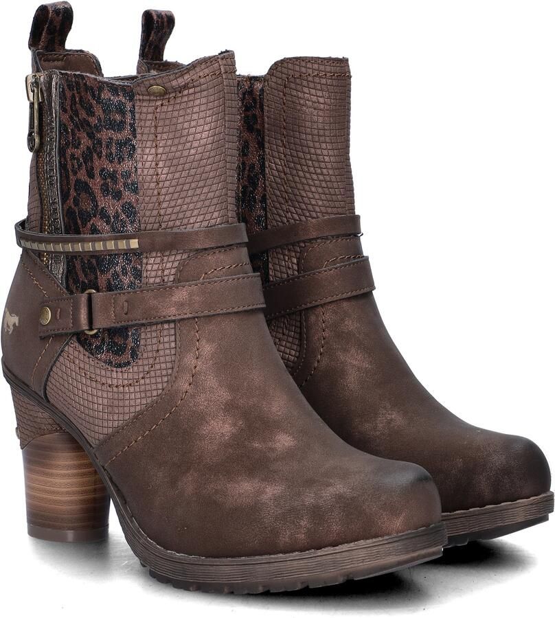 Mustang Enkellaarsjes Hak Enkellaarsjes Hak Donkerbruin - Foto 5