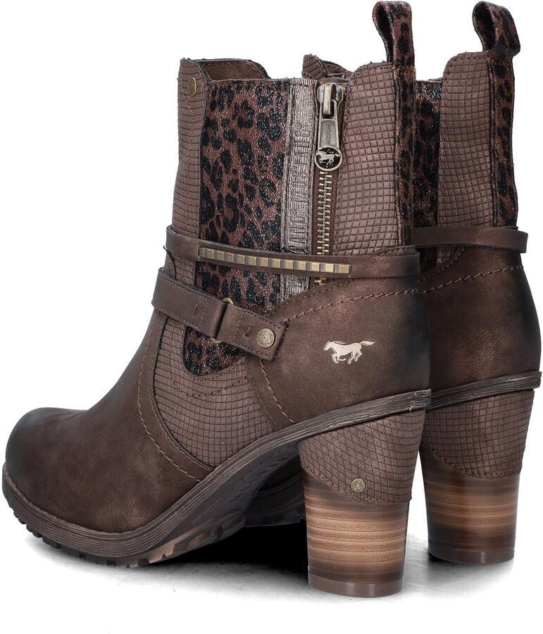 Mustang Enkellaarsjes Hak Enkellaarsjes Hak Donkerbruin - Foto 6