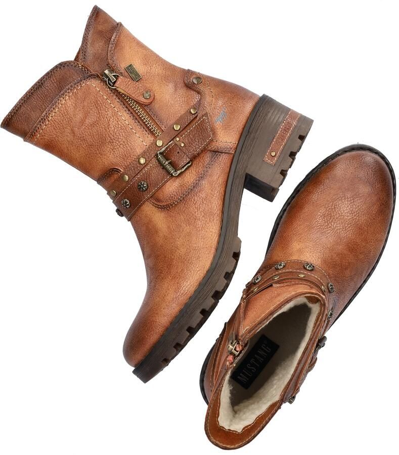 Mustang Shoes Winterlaarzen Haukea Biker boots met blokhak en TEX-membraan - Foto 4