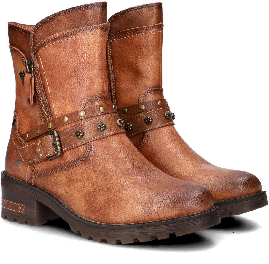 Mustang Shoes Winterlaarzen Haukea Biker boots met blokhak en TEX-membraan