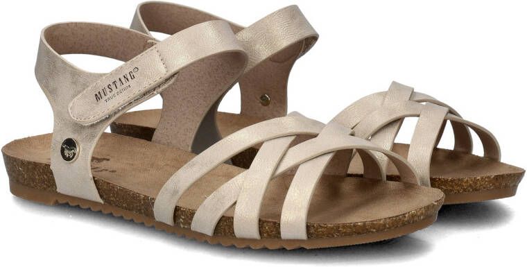 Mustang Sandalen Plat Sandalen Plat Goudkleur - Foto 5