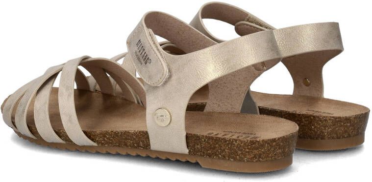 Mustang Sandalen Plat Sandalen Plat Goudkleur - Foto 6