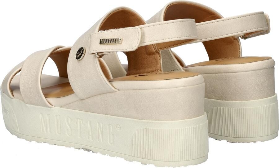Mustang Sandalen Plat Sandalen Plat Gebroken wit - Foto 8