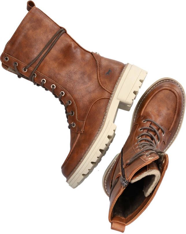 Mustang Shoes Veterlaarsjes zipper boots lace-up boots short boots with block heel - Foto 5