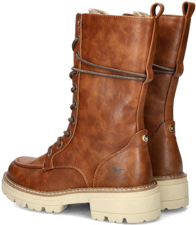 Mustang Shoes Veterlaarsjes zipper boots lace-up boots short boots with block heel - Foto 4