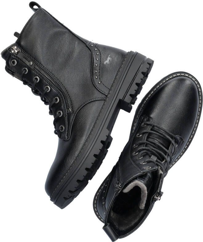 Mustang gevoerde veterboots zwart - Foto 4