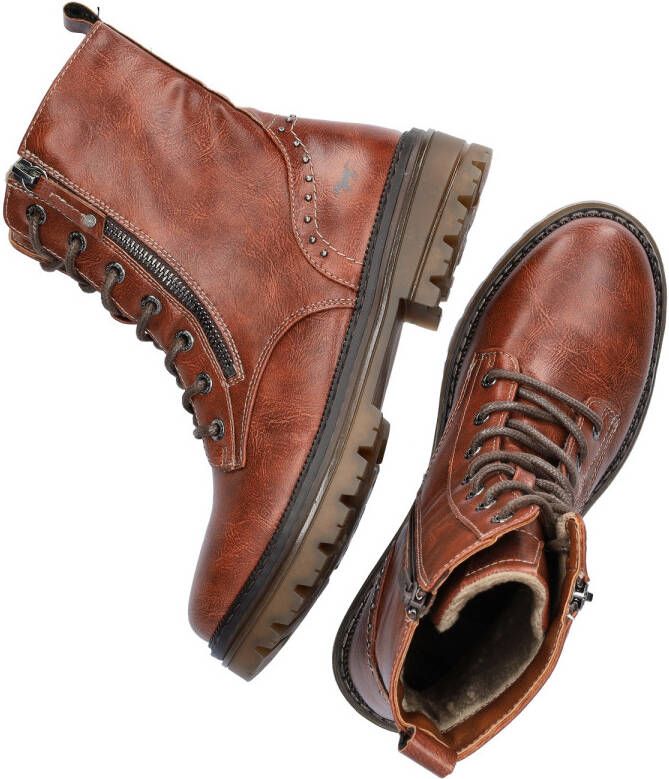 Mustang Stijlvolle bruine veterschoenen voor dames Brown Dames - Foto 5