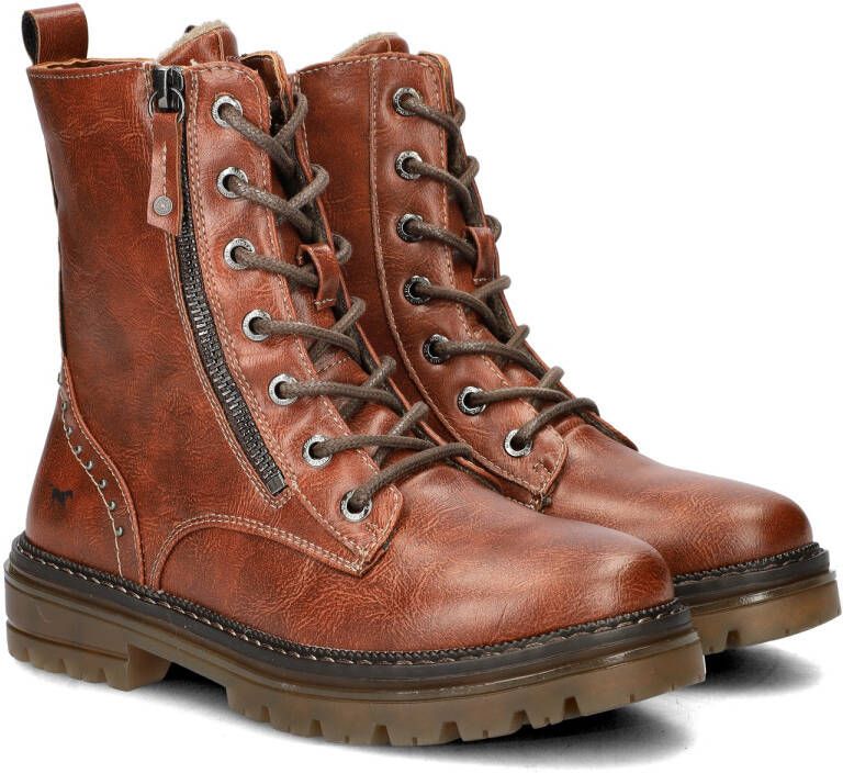 Mustang Stijlvolle bruine veterschoenen voor dames Brown Dames - Foto 3