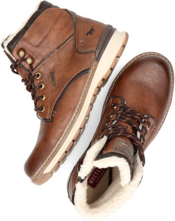 Mustang Shoes Winterlaarzen casual mode veterschoenen winterlaarzen met oogjes en logo-patch - Foto 7