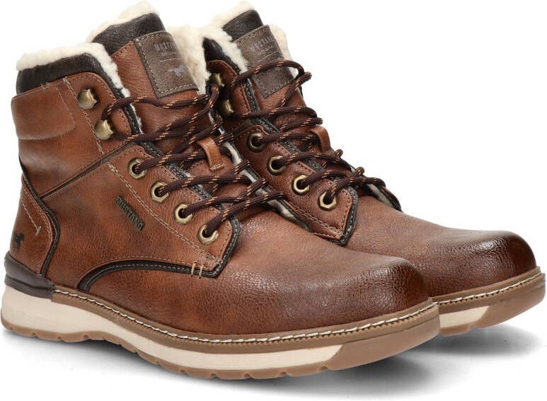 Mustang Shoes Winterlaarzen casual mode veterschoenen winterlaarzen met oogjes en logo-patch - Foto 6