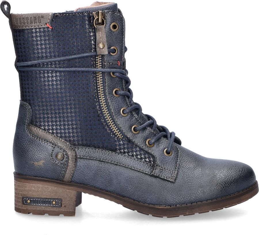 Mustang Veterschoenen Hoog Veterschoenen Hoog blauw - Foto 5