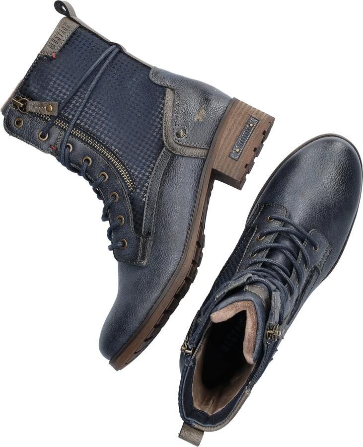 Mustang Veterschoenen Hoog Veterschoenen Hoog blauw - Foto 6