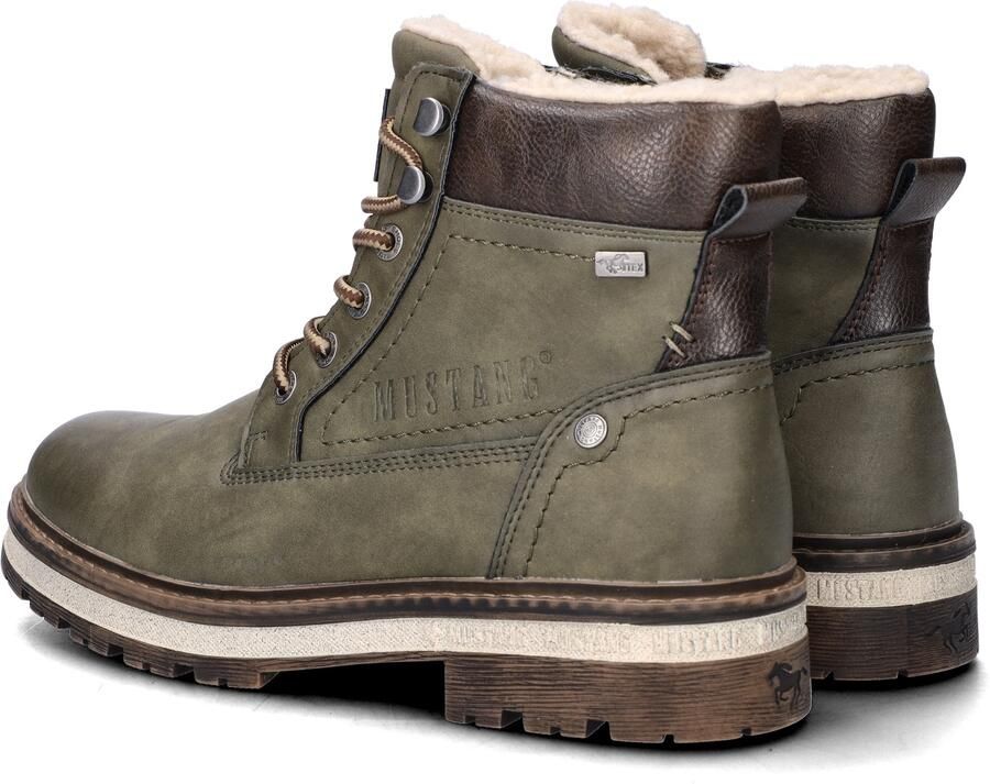 Mustang Veterschoenen Hoog Veterschoenen Hoog khaki - Foto 4