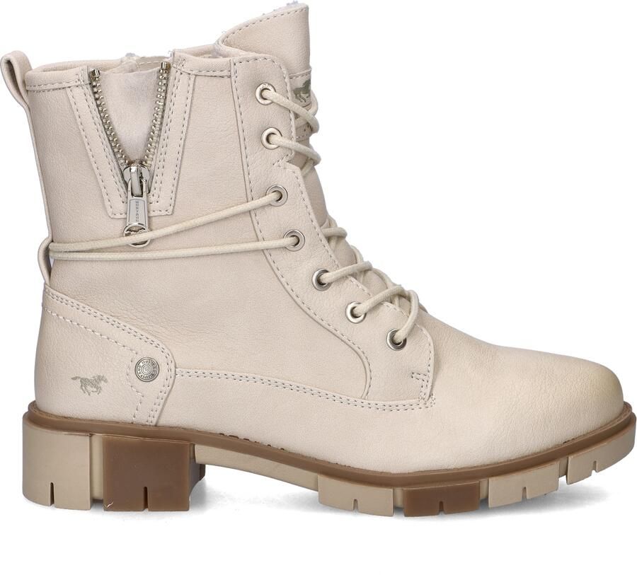 Mustang Veterschoenen Hoog Veterschoenen Hoog gebroken wit - Foto 10