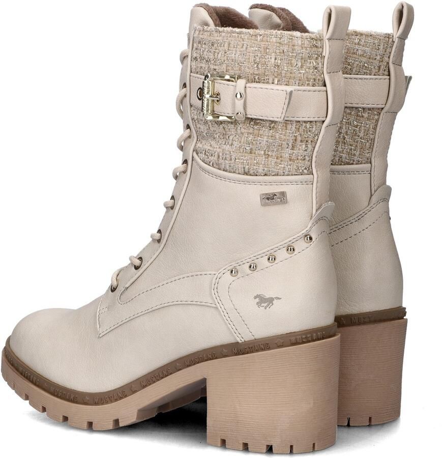 Mustang dames veterboot Off White - Foto 8
