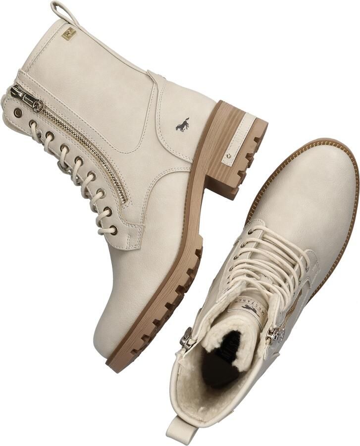 Mustang dames veterboot Off White - Foto 5