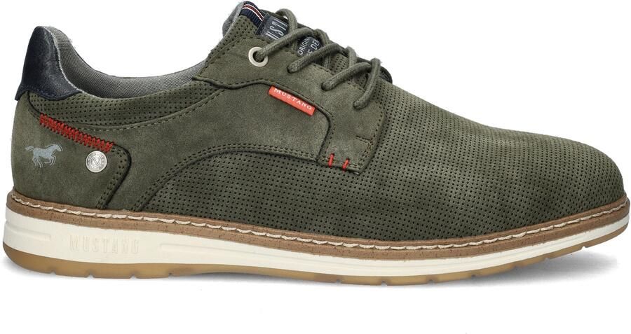 Mustang Groene Casual Sneakers met Gewatteerde Enkel Green Heren - Foto 3