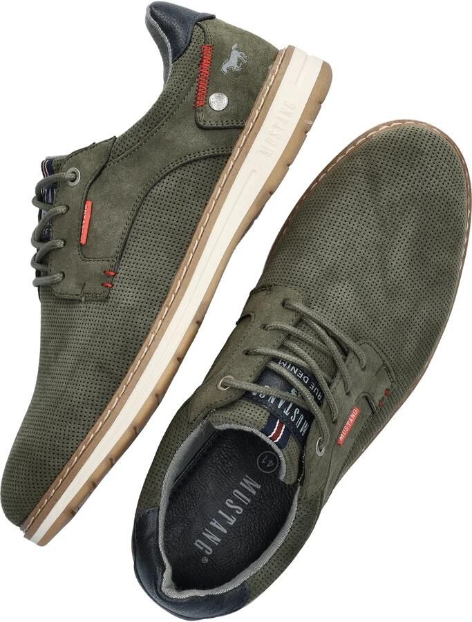Mustang Groene Casual Sneakers met Gewatteerde Enkel Green Heren - Foto 4