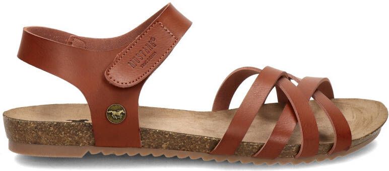 Mustang Bruine Sandaal Comfortabel Stijlvol Flexibel Brown Dames