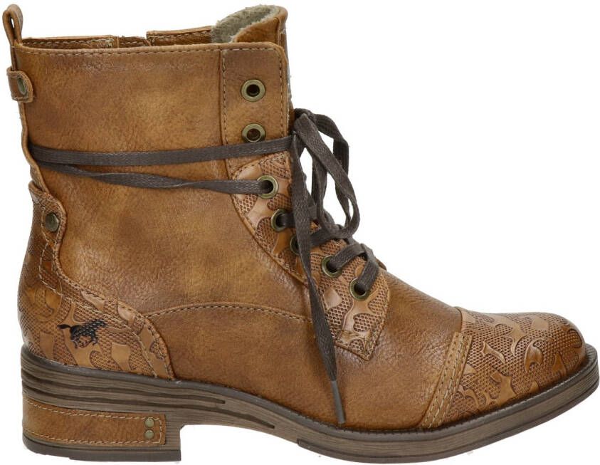 Mustang veterboots cognac - Schoenen.nl