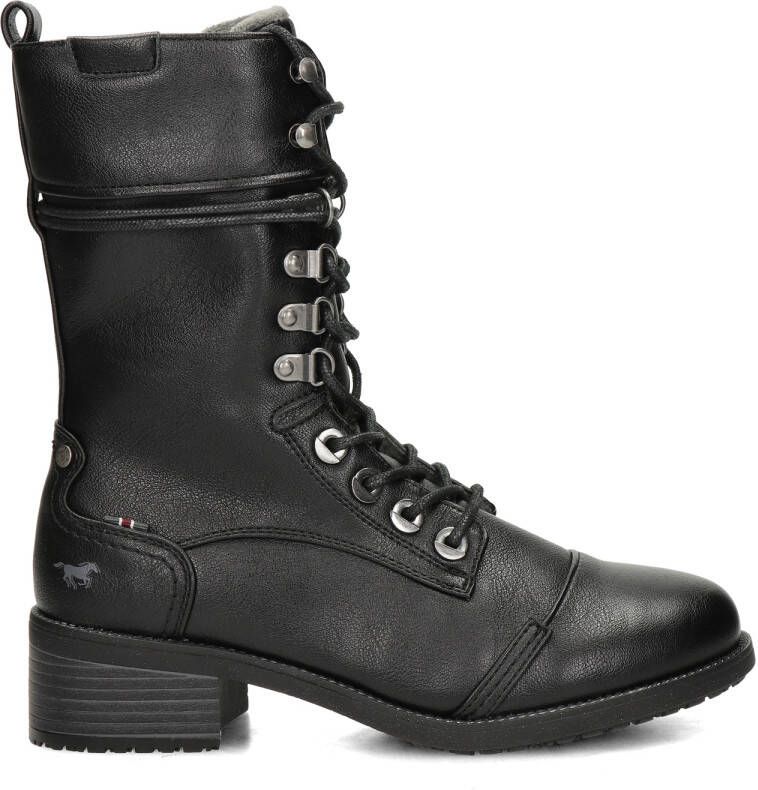 Mustang Zwarte Winter Dames Enkellaars Black Dames - Foto 3