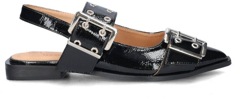 Nelson lak slingback loafers zwart - Foto 3