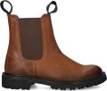 Nelson leren chelsea boots cognac - Bruin