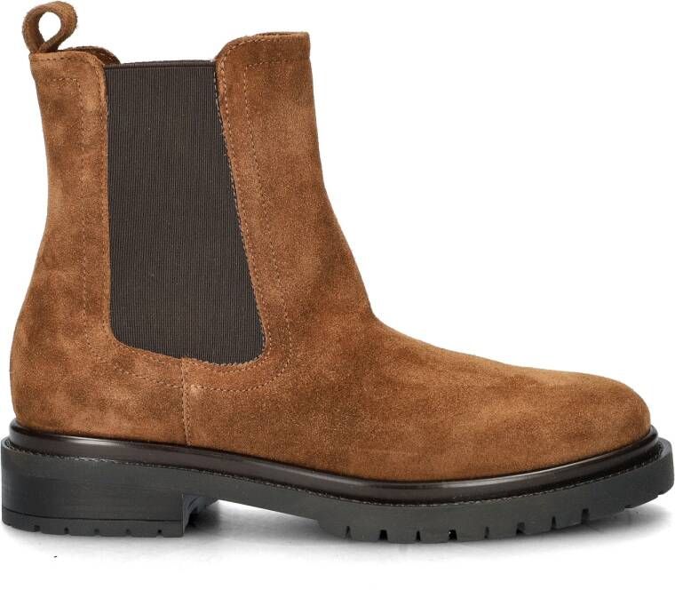 Nelson suède chelsea boots cognac