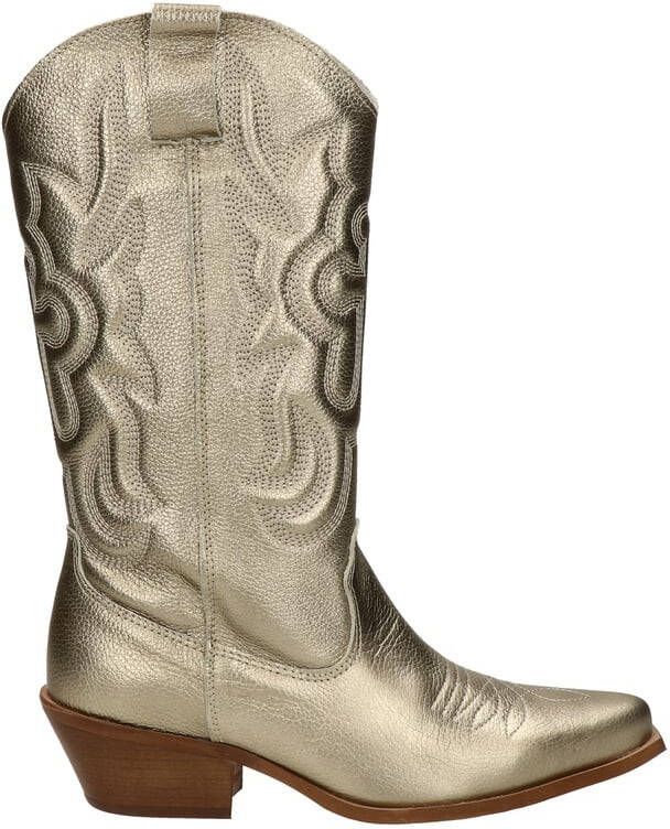 Nelson leren cowboylaarzen goud metallic - Foto 6