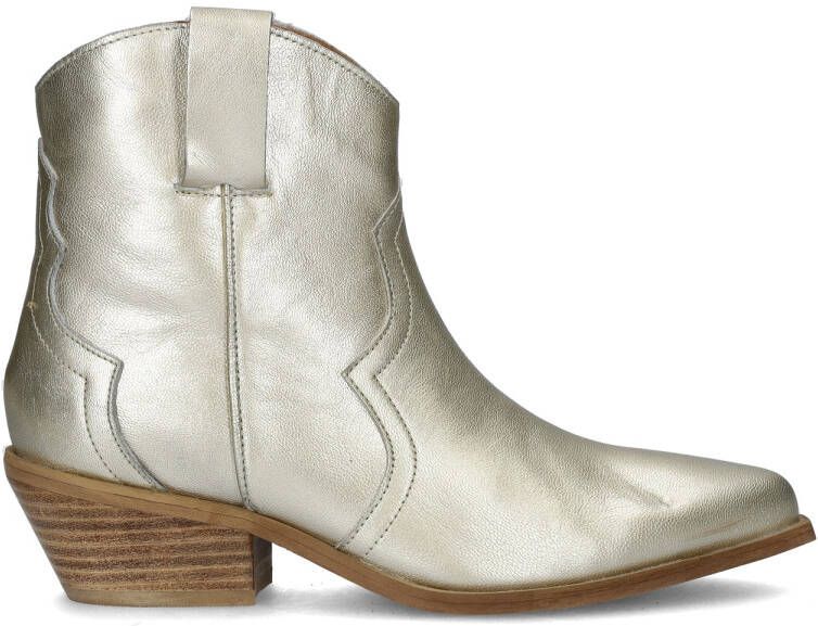 Nelson dames cowboy enkellaars Goud - Foto 4