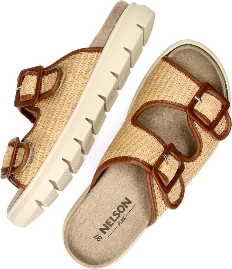 Nelson Flex rieten slippers naturel - Foto 4