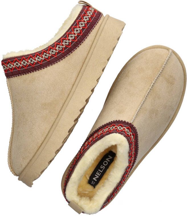 Nelson Home suède pantoffels beige - Foto 2
