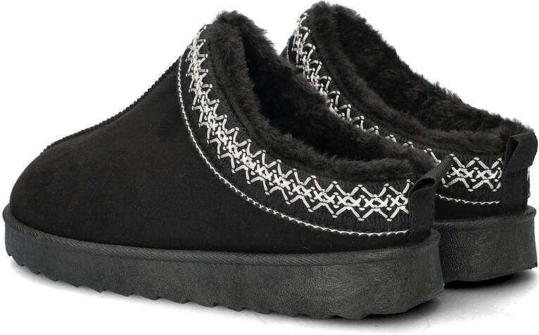 Nelson Home suède pantoffels zwart - Foto 4