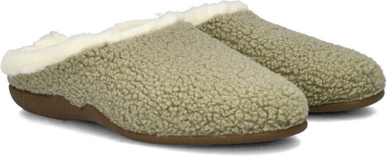 Nelson Home teddy pantoffels lichtgroen - Foto 5