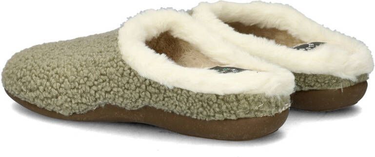 Nelson Home teddy pantoffels lichtgroen - Foto 3