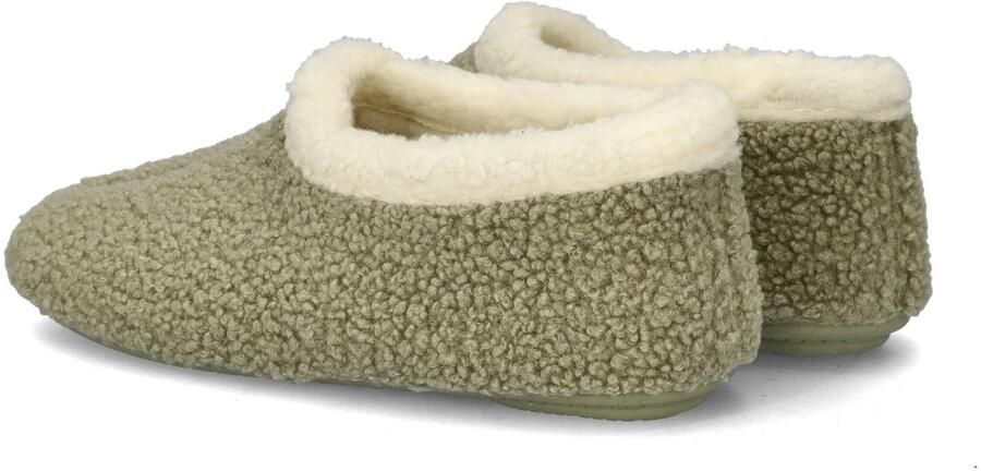 Nelson Home teddy pantoffels kaki - Foto 4