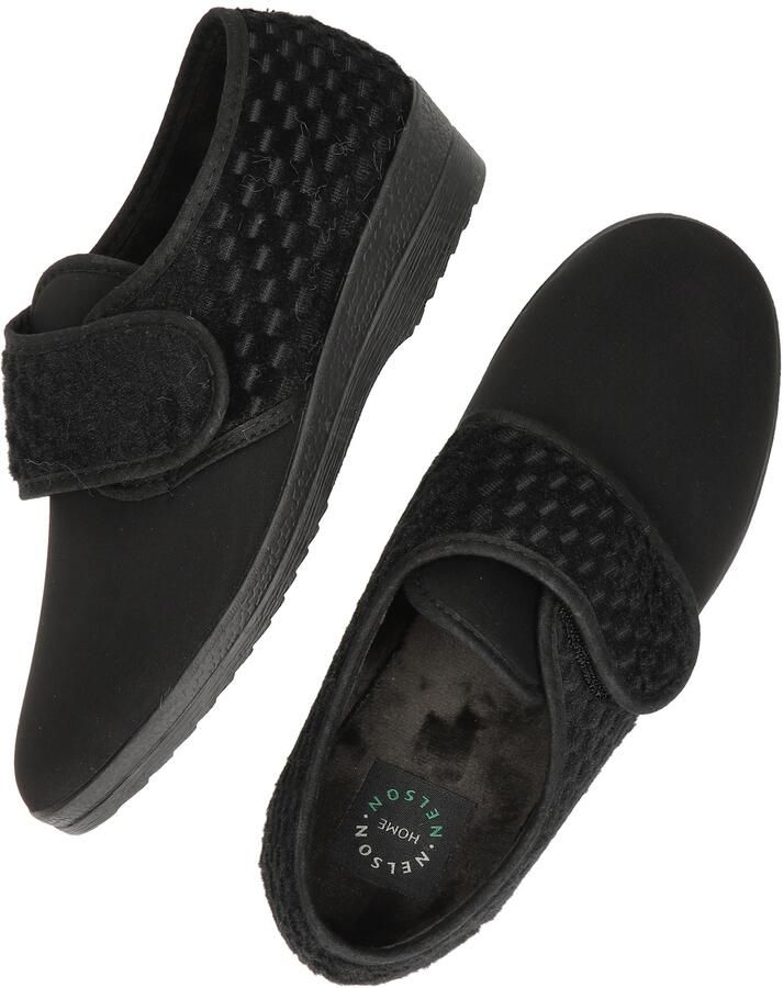 Nelson Home Pantoffels voor dames Zwart Sloffen Anti-slip - Foto 3