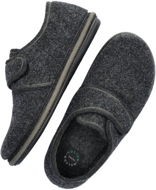 Nelson Home pantoffels antraciet