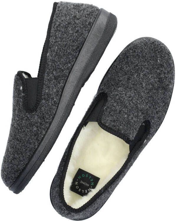 Nelson Home pantoffels antraciet