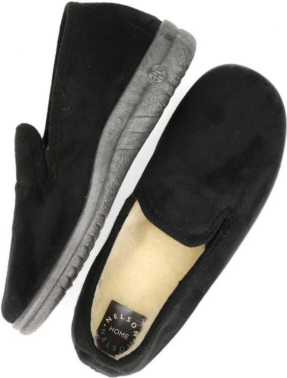 Nelson Home Pantoffels voor heren Zwart Sloffen - Foto 4