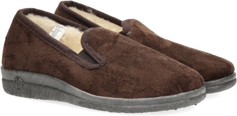 Nelson Home Pantoffels voor heren Bruin Sloffen - Foto 4